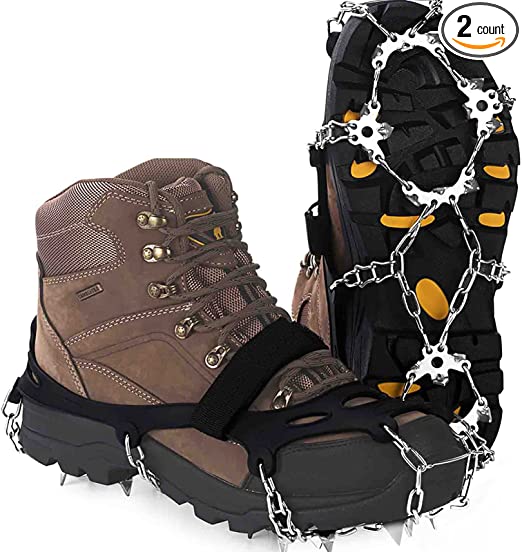 Microspikes for hiking