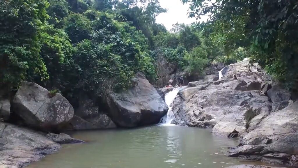 Than Sadet Waterfall in Koh Phangan, Gulf of Thailand