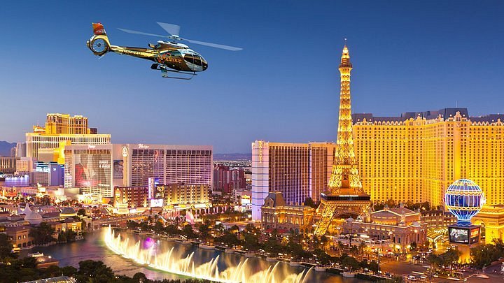 Chopper ride in Las Vegas