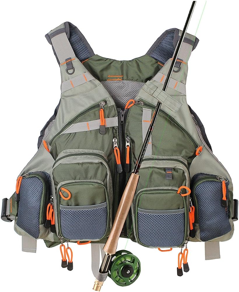 Kylebooker Fly Fishing Vest Pack Adjustable for Men and Women